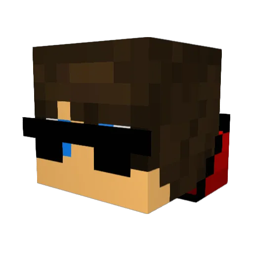 RigelPlays5000 Minecraft avatar head, 3D render