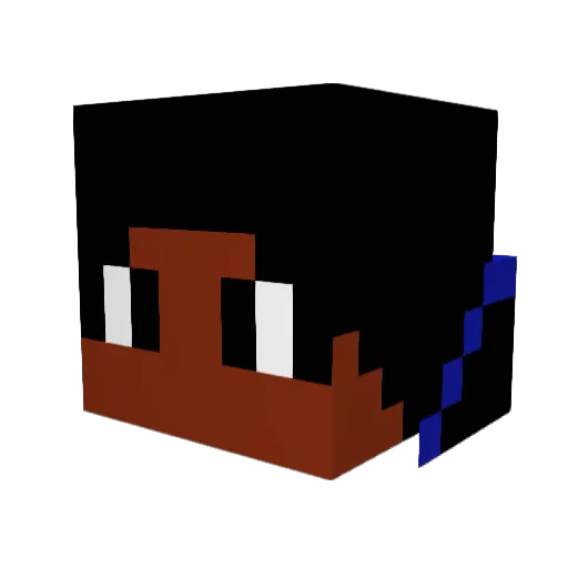Riggs300 Minecraft avatar head, 3D render