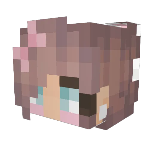 Riggzyx Minecraft avatar head, 3D render