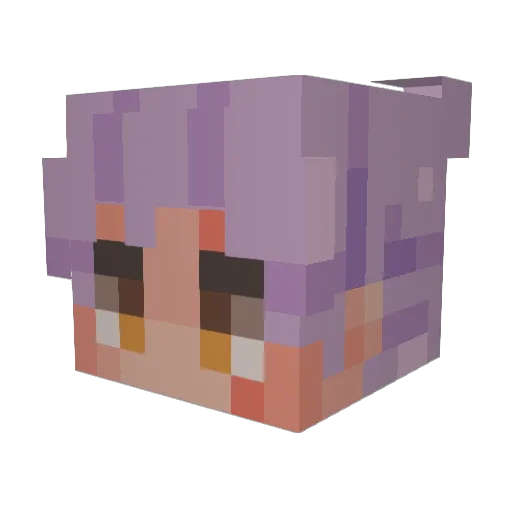 RighDearg Minecraft avatar head, 3D render