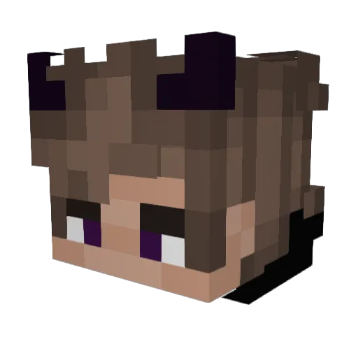 RightFang Minecraft avatar head, 3D render