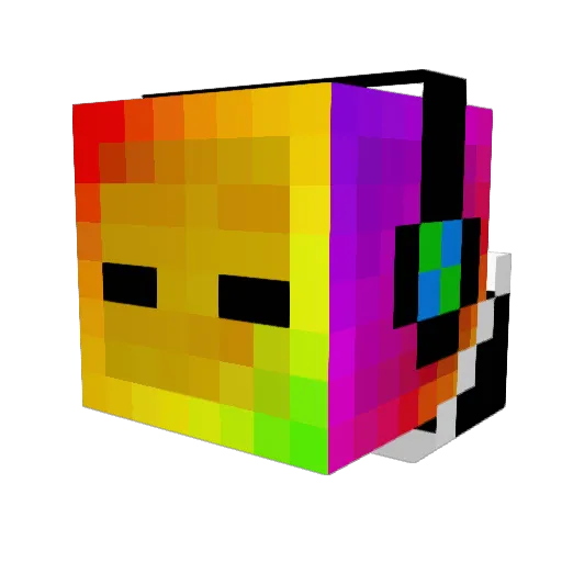 RightFeather Minecraft avatar head, 3D render