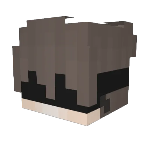 RightShiftKey Minecraft avatar head, 3D render