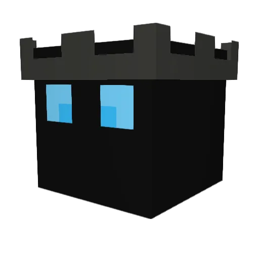 RightTriggger Minecraft avatar head, 3D render