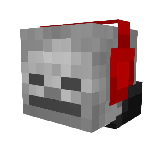 Right_Sheep Minecraft avatar head, 3D render
