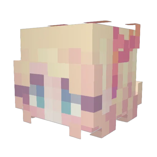RighteousWrld Minecraft avatar head, 3D render