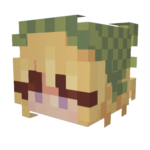 Righteous_Sol Minecraft avatar head, 3D render