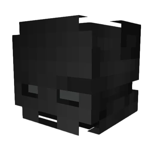 Righto Minecraft avatar head, 3D render