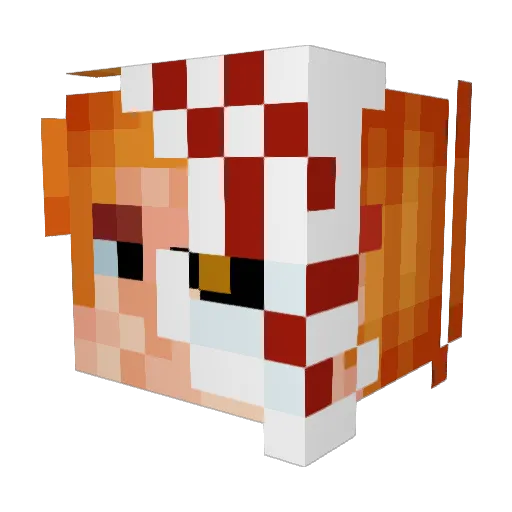 RigiBoy69 Minecraft avatar head, 3D render