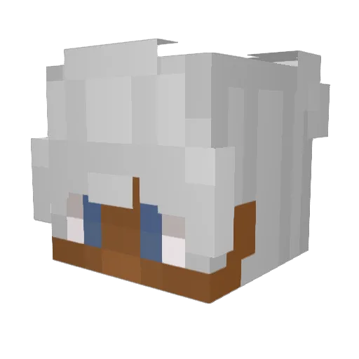 RigoSz Minecraft avatar head, 3D render
