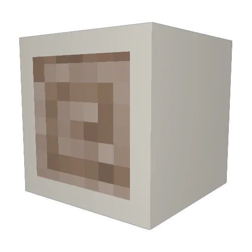Riguz Minecraft avatar head, 3D render