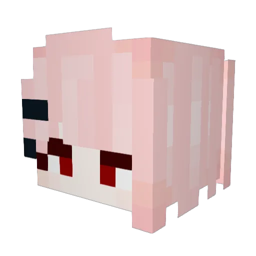 Rihaly Minecraft avatar head, 3D render