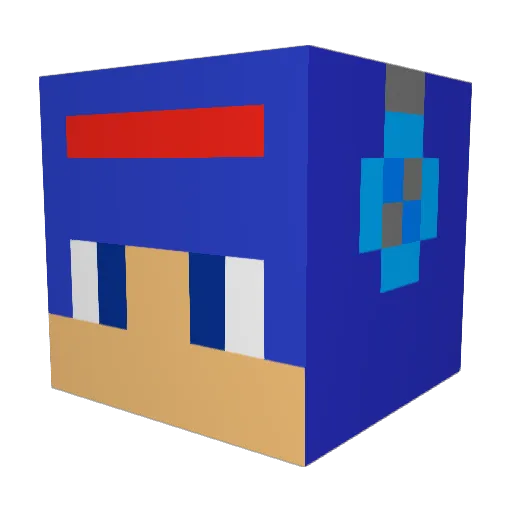 Rihar1028 Minecraft avatar head, 3D render