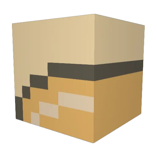 Rihlto Minecraft avatar head, 3D render