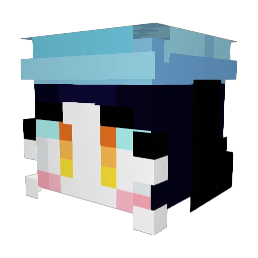 Riikken Minecraft avatar head, 3D render