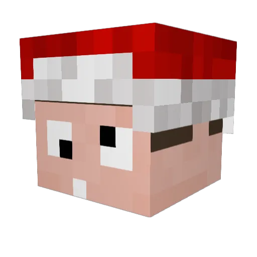RiillyCZ Minecraft avatar head, 3D render