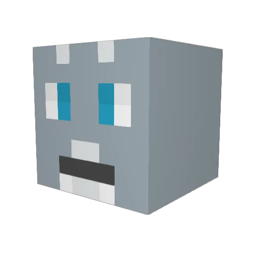 Riimri Minecraft avatar head, 3D render
