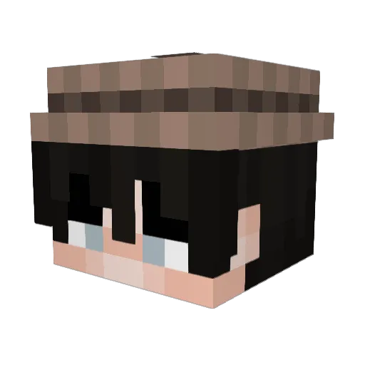 Riimua Minecraft avatar head, 3D render