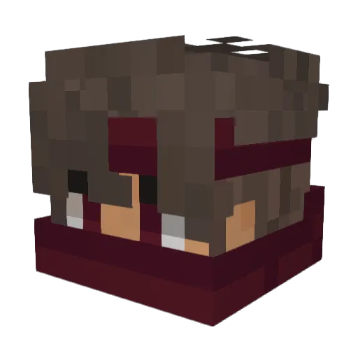 RiioTZz Minecraft avatar head, 3D render
