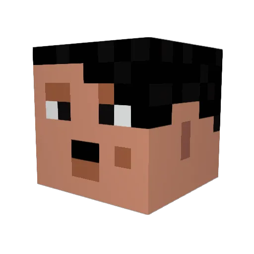 RiipeX_ Minecraft avatar head, 3D render