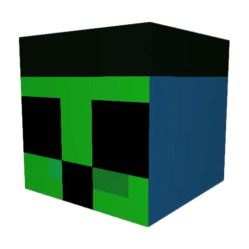 Riizoos Minecraft avatar head, 3D render