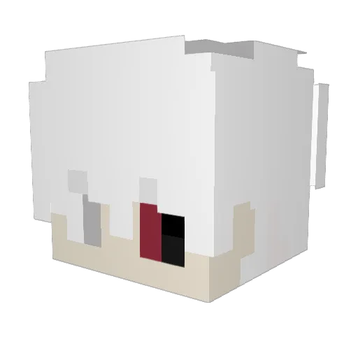 Riizv Minecraft avatar head, 3D render