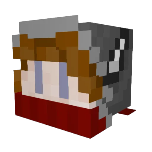 Rijeeris Minecraft avatar head, 3D render