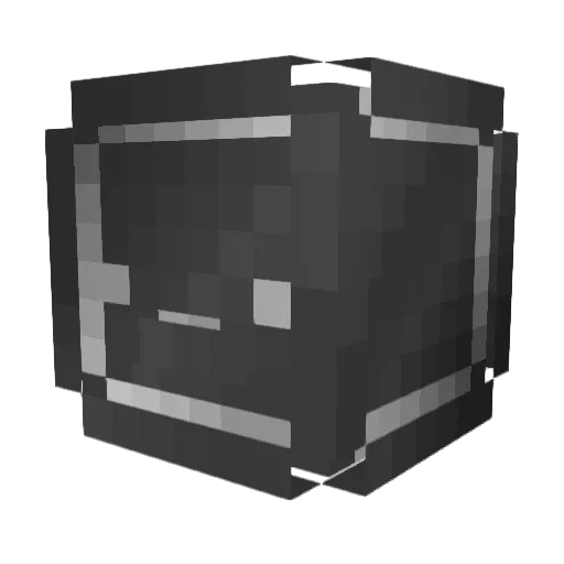 Riji Minecraft avatar head, 3D render