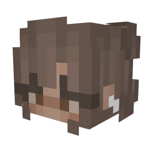 RikAchU25 Minecraft avatar head, 3D render