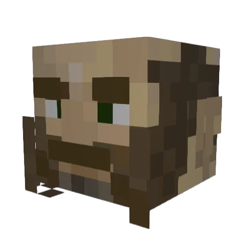 RikRufus Minecraft avatar head, 3D render