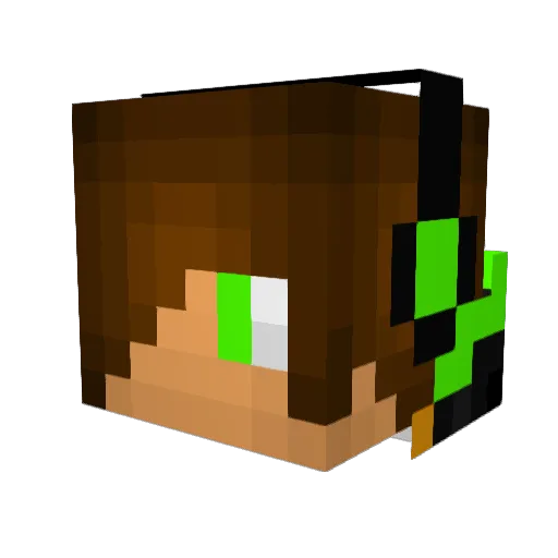 RikTNT Minecraft avatar head, 3D render