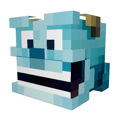 RikZonderC Minecraft avatar head, 3D render