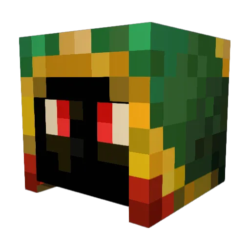 RikaNeko Minecraft avatar head, 3D render