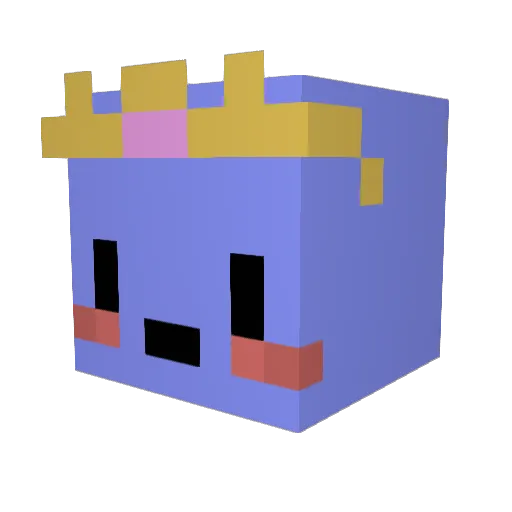 Rikalii Minecraft avatar head, 3D render