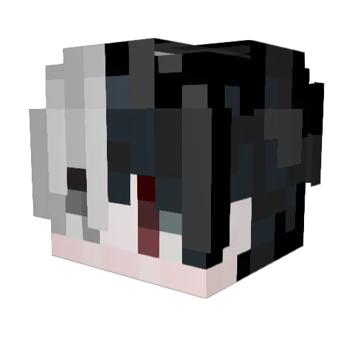Rikatoari_M4 Minecraft avatar head, 3D render