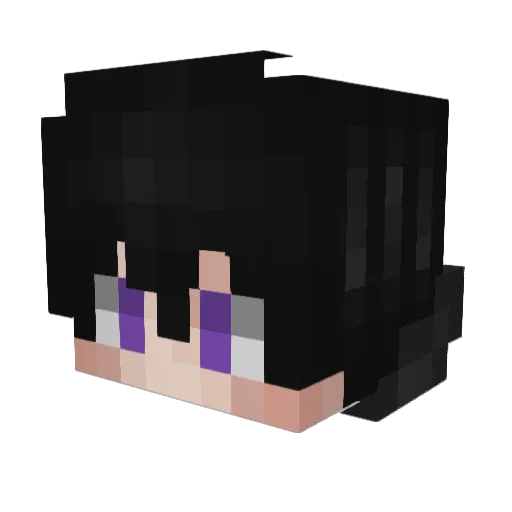 Rikhy Minecraft avatar head, 3D render