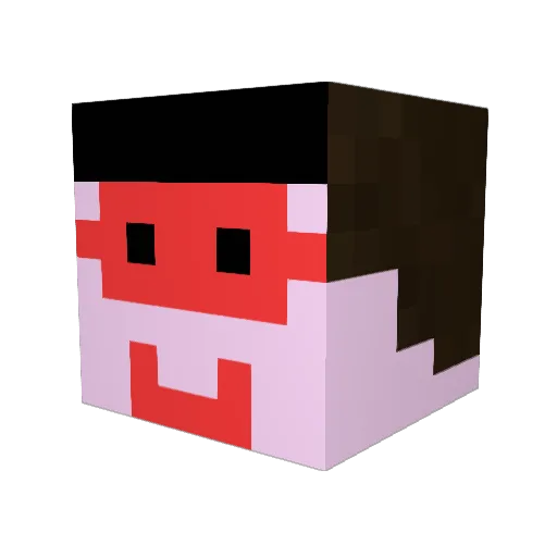 Riki00123 Minecraft avatar head, 3D render