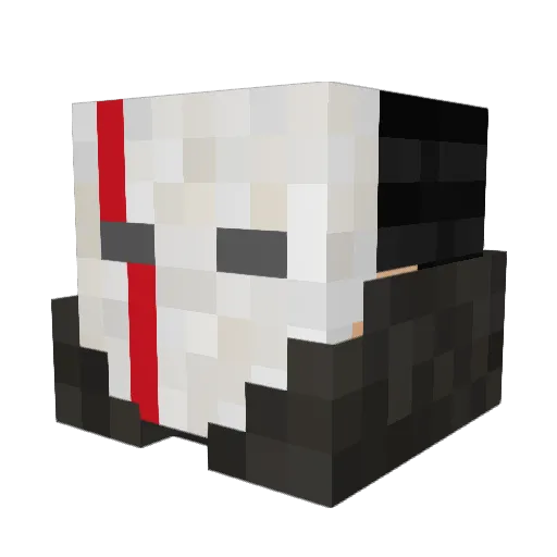 RikiSmash Minecraft avatar head, 3D render
