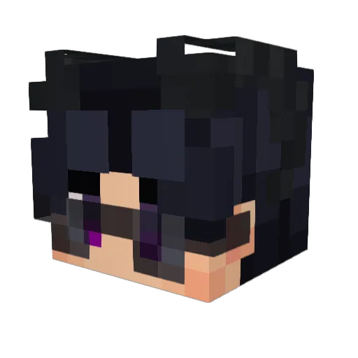 RikiTikiT Minecraft avatar head, 3D render