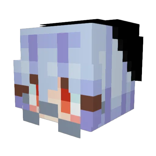 Rikka_22 Minecraft avatar head, 3D render