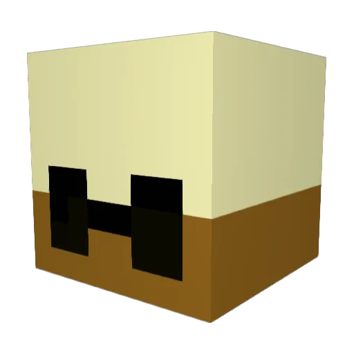 RikkiThicc Minecraft avatar head, 3D render
