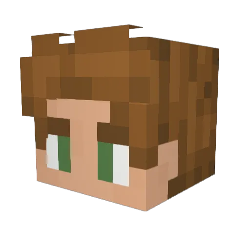 Riko13579 Minecraft avatar head, 3D render