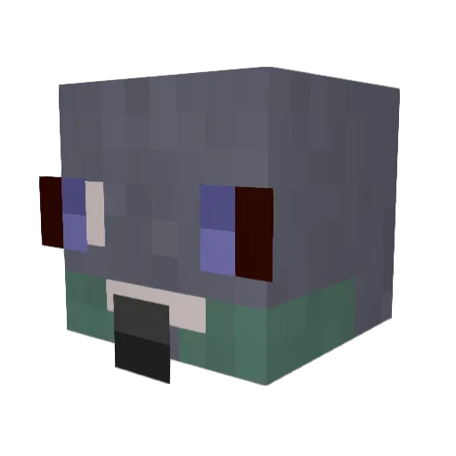 Riko598 Minecraft avatar head, 3D render