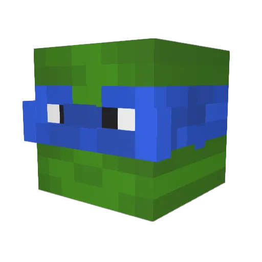 RikoFio Minecraft avatar head, 3D render
