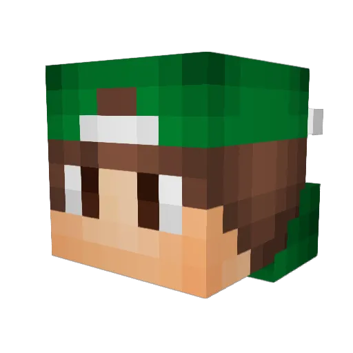 RikoLeeet Minecraft avatar head, 3D render