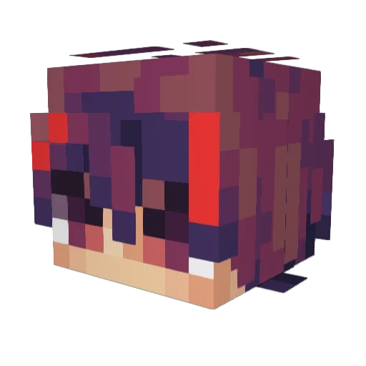 RikolinoGames Minecraft avatar head, 3D render