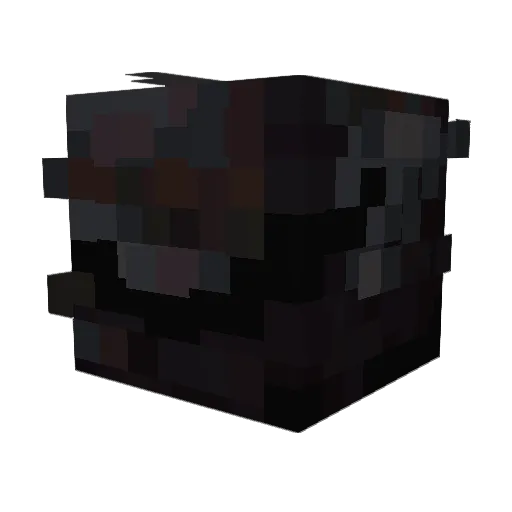 Rikotsuyu Minecraft avatar head, 3D render