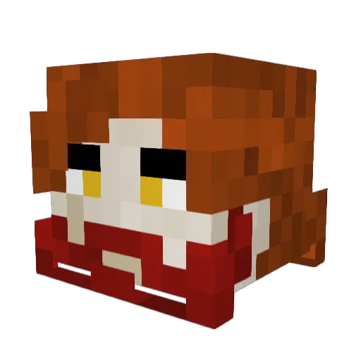 Rikpep Minecraft avatar head, 3D render