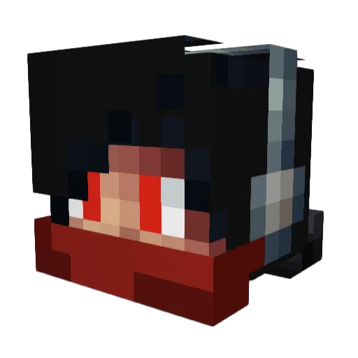 RikuTheGamerYT Minecraft avatar head, 3D render