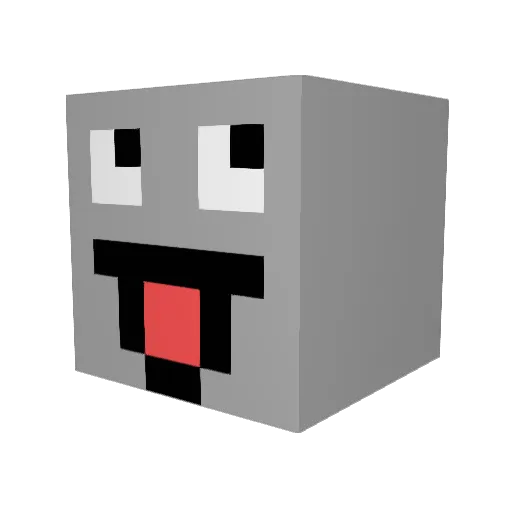Riku_0210 Minecraft avatar head, 3D render